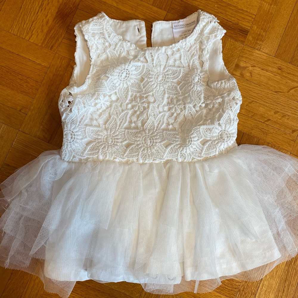 Baby white formal dress